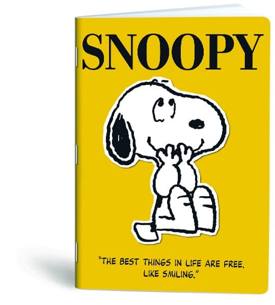 Notebook A4 40k firkantet Snoopy lak MarMar