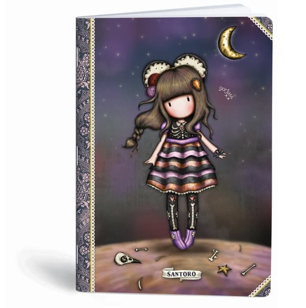 Notebook A4 40k firkantet Gorjuss Doll lak MarMar
