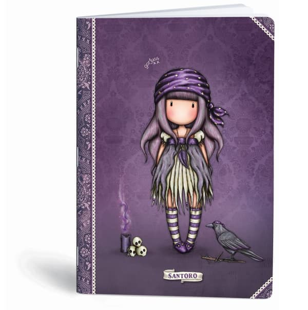 Notebook A4 40k firkantet Gorjuss Doll lak MarMar