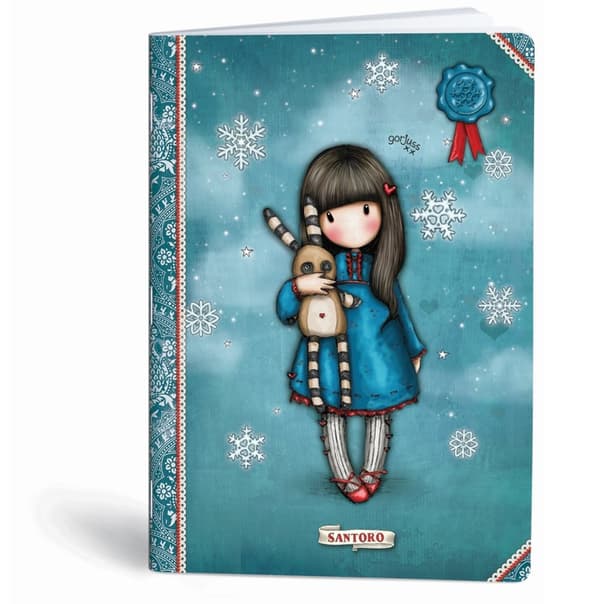 Notebook A4 40k firkantet Gorjuss Doll lak MarMar