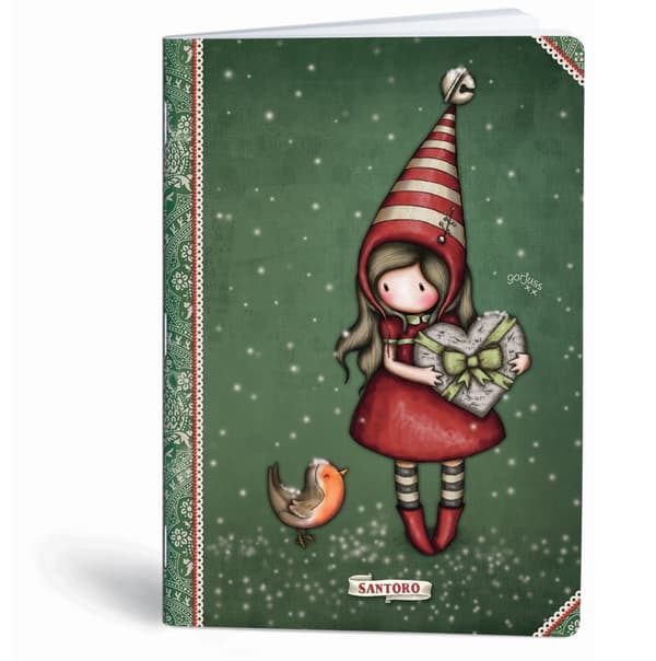 Notebook A4 40k firkantet Gorjuss Doll lak MarMar