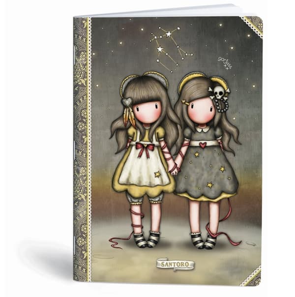 Notebook A4 40k firkantet Gorjuss Doll lak MarMar