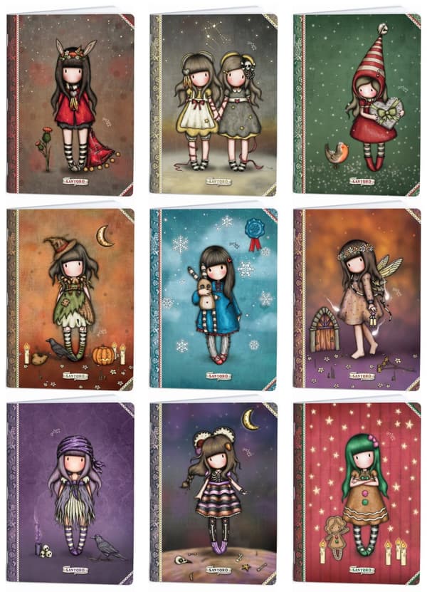 Notebook A4 40k firkantet Gorjuss Doll lak MarMar