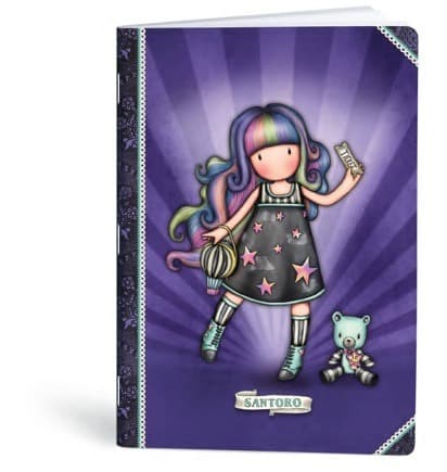 Notebook A5 40k kvadrat Gorjuss Doll lack MarMar