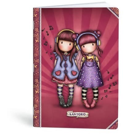 Notebook A5 40k kvadrat Gorjuss Doll lack MarMar