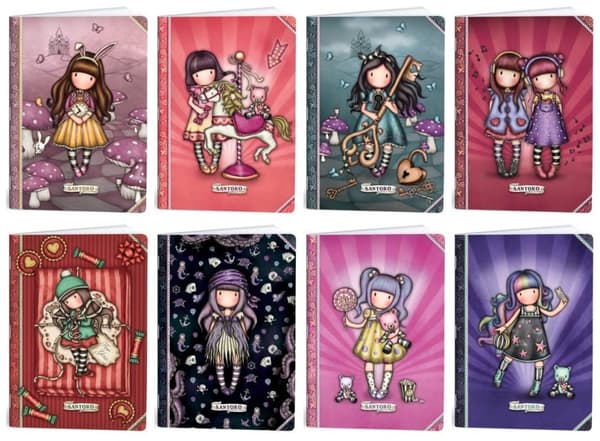 Notebook A5 40k kvadrat Gorjuss Doll lack MarMar