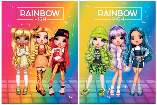Notebook A5 16k gitter Rainbow High Astra