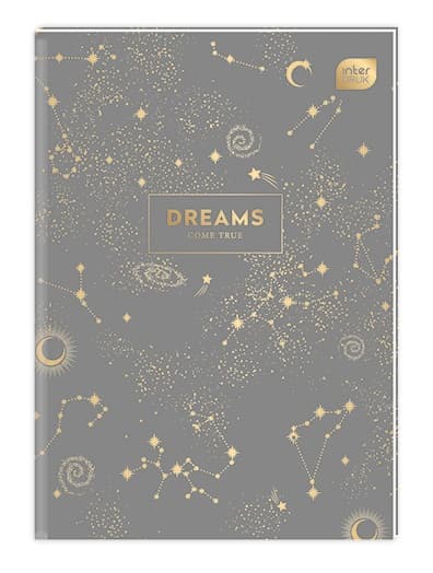 Brulion A5/96 Interdruk Metallic Dreams gitter