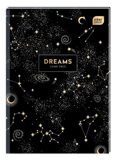 Brulion A5/96 Interdruk Metallic Dreams gitter