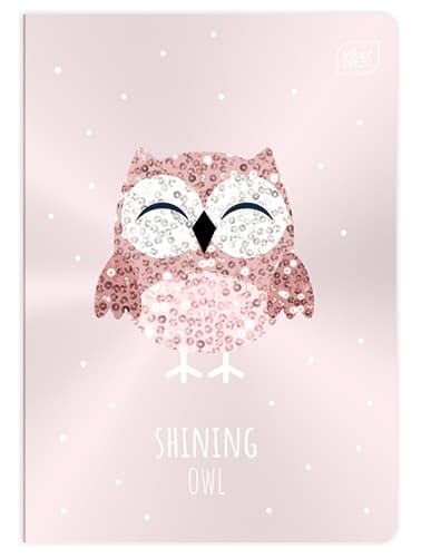 Notebook A5/16 GRID Metallic Shine Intertryk