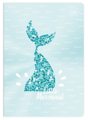 Notebook A5/16 Tre linjers Metallic Shine Interdruk