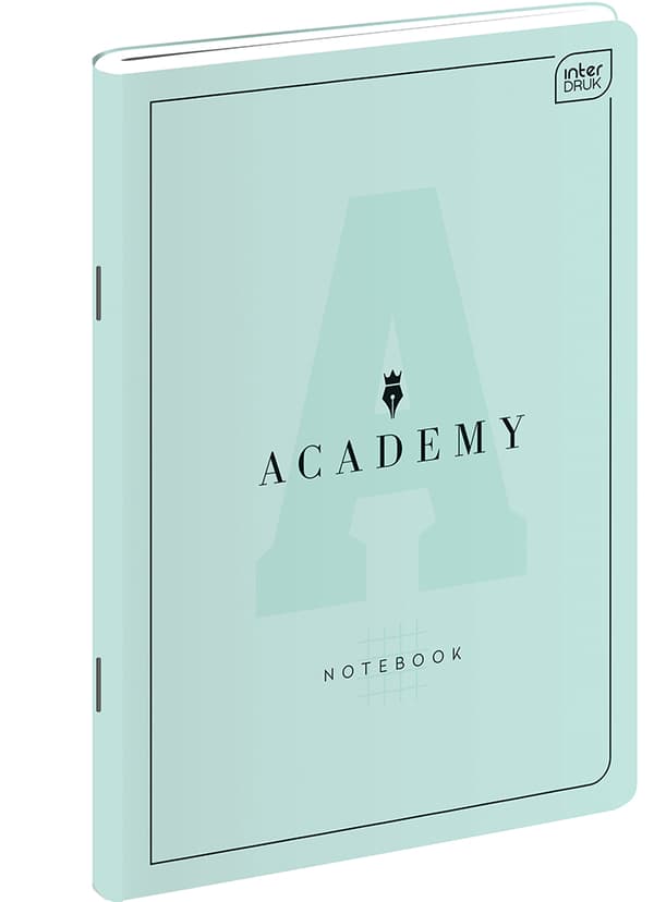 Muistikirja A5/60 Grid M 90g Academy Pastel Interdruk