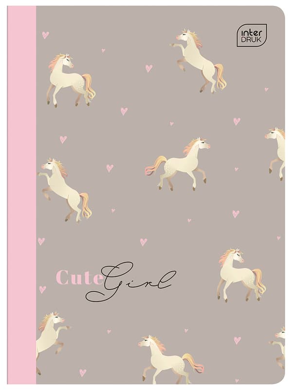 Notebook A5/32 # UV GRID Farvetrends Piger Interprint ZE32 #TREGIRLS SÆT 10x