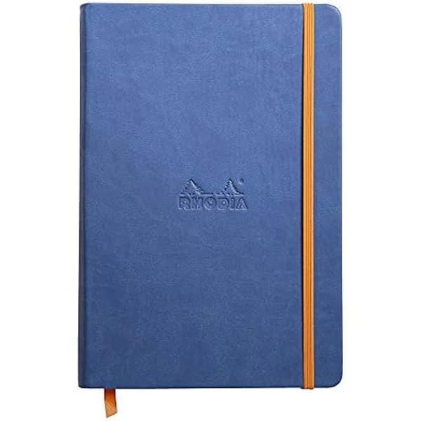 Carnet Rigide - RHODIA - Saphir - A5 14,8 x 21 cm - 192 sidor - Papper Clairefontaine 90 g/m²