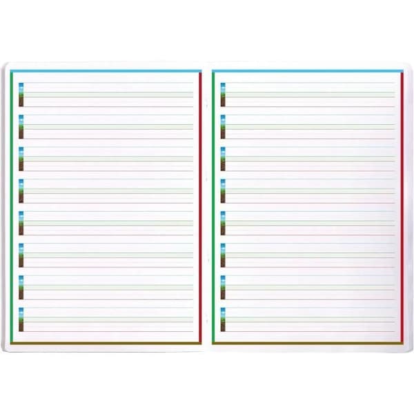 Cahier Clairenfantine Spécial DYS - CLAIREFONTAINE - 21x29,7cm - 48 sidor - 4 färger - Radavstånd 5 mm