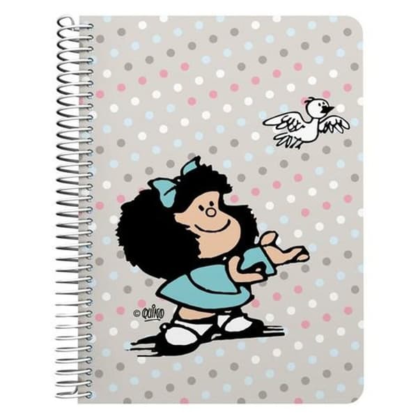 Notesbog Mafalda Bird Multifarvet Kvarter 80 Ark