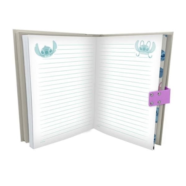Journal Intime Stitch & Angel Disney Aloha med Hemlig Kod