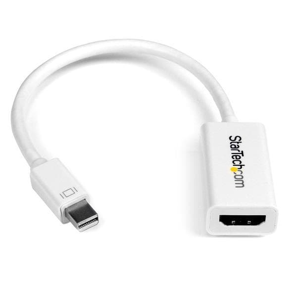 StarTech.com Mini DisplayPort til HDMI 4K Audio Video Converter mDP 1.2 til HDMI Active Adapter til Mac Book Pro / Mac Book Air White