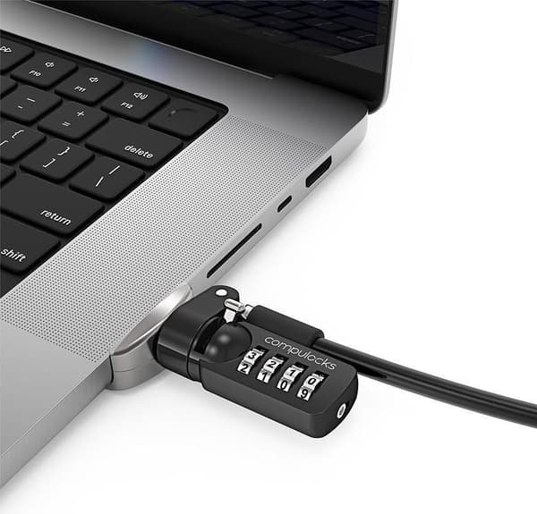 Compulocks MacBook Pro M1 40,60 cm (16") (2021) Lukkosovitin Yhdistelmälukon kanssa - Turvalukkosovitin - Yhdistelmälukko - Apple MacBook Pro 16 (lopp