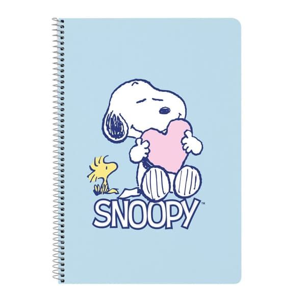 Rengasselkäinen kirja Snoopy 21,5 x 31 x 1 cm Sininen