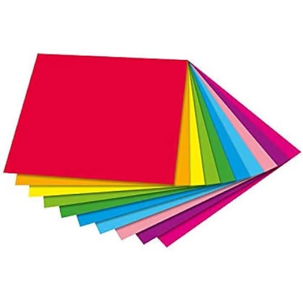 Foldningspapper - FOLIA - Duo - 50 ark - 80 g/m² - 10 olika färger