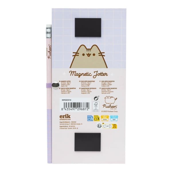 Pusheen-Notesblokmedkøleskabsmagnet+blyantfraMomentskollektionen