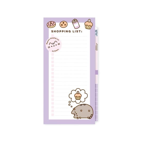 Pusheen-Notesblokmedkøleskabsmagnet+blyantfraMomentskollektionen