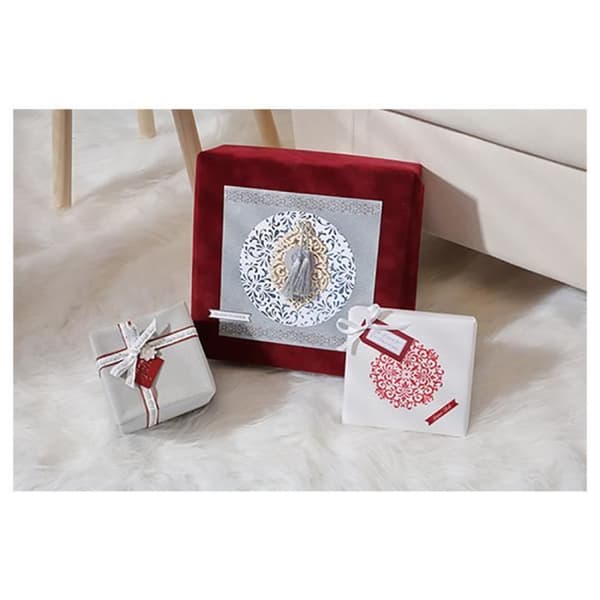 Papper scrapbooking - Artemio - Barokk folie silver - 30 ark - 30x30 cm - Silver