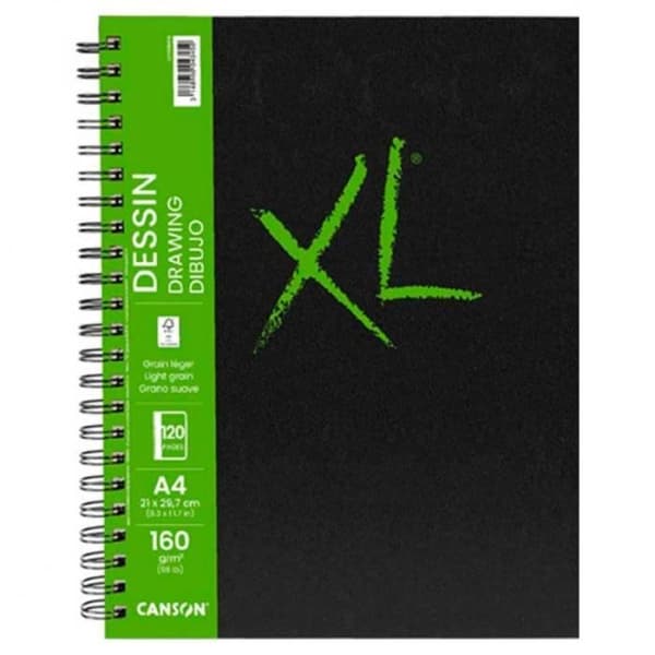 Canson XL anteckningsbok - Ritning - A4 - 160 g - 60 ark