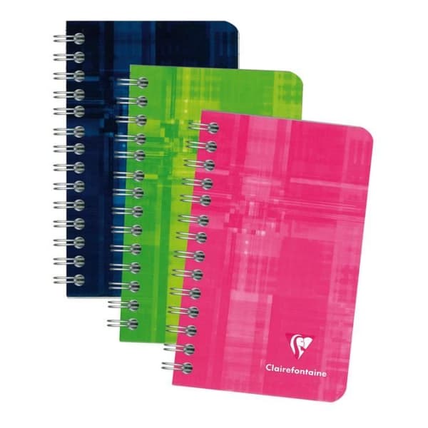 Anteckningsbok - CLAIREFONTAINE - Helt inbunden - 7,5x12 - 100p - Fodrad