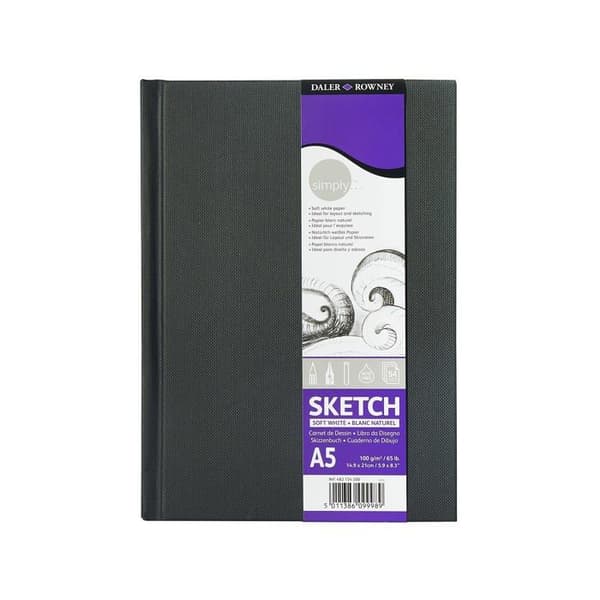 Sg education - DR 482154500 - DALER-ROWNEY Simply - Inbunden skissbok 54 A5-ark - 100g/m