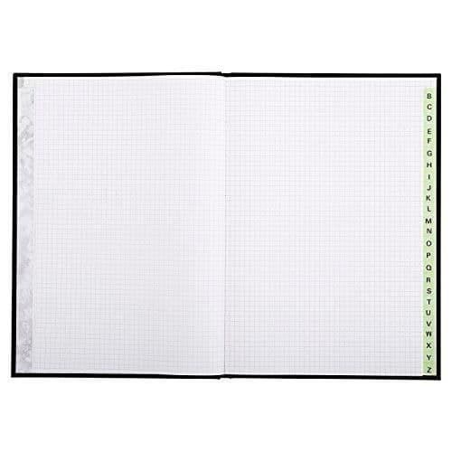 Le Dauphin Register Directory Grid 300 Pages A4 Black - 65319D