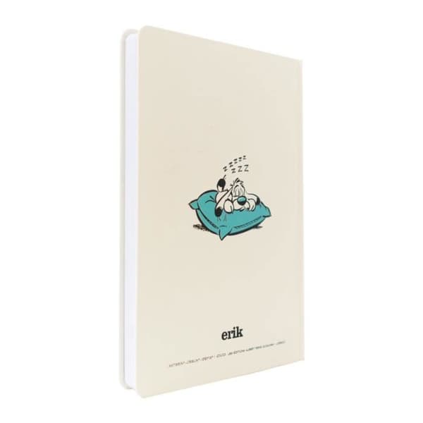Anteckningsbok - GRUPP ERIK - Erik Astérix, Idéfix - 14,5x21cm - 90 blad - Små rutor 5x5