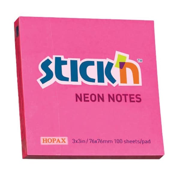 Anteckningsbok - Stickn loggbok - 21165 - Klistermärke klistermärke mörkrosa fluorescent (241379)