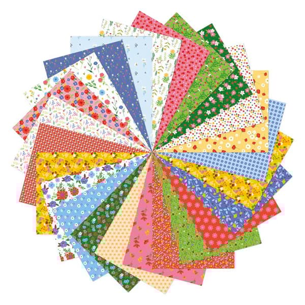 Papier - Avenue Mandarine - Blommor - Flerfärgad - 21x29,7 cm - 96 ark