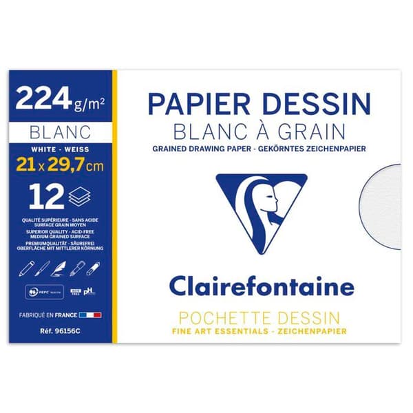 Blocknot - block med ark från Clairefontaine - 96156AMZC