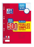 Miniatyrbild 1 av 4: Pack papper - skrivblock - Oxford häfte - 400160944 - Pack med 8 förpackningar av 500 enskilda A4 ark med stora rutor Seyès