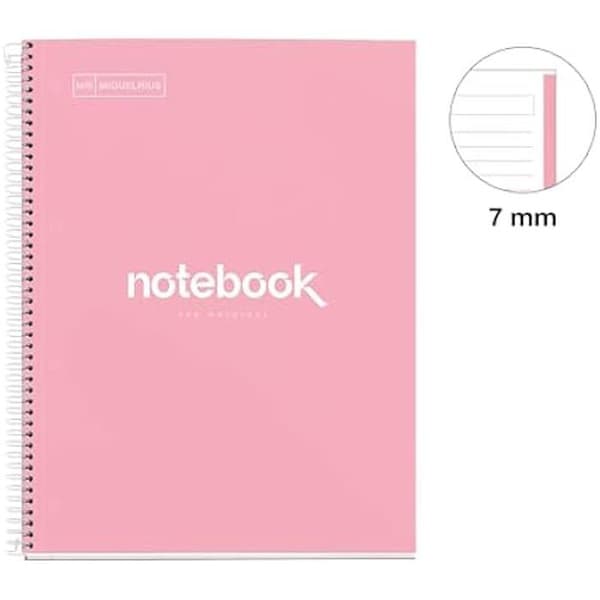 Cahier A4 - MIQUELRIUS - Känslor anteckningsbok - 80blad 90 g/m² - Spiral - 7 mm linjer