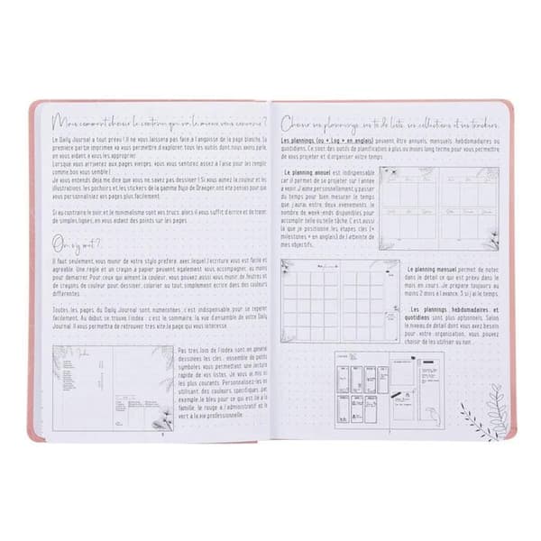 Carnet A5 - Draeger Paris - Elastisk Stängning - FSC® Papper - Förifyllda Sidor - Rosa