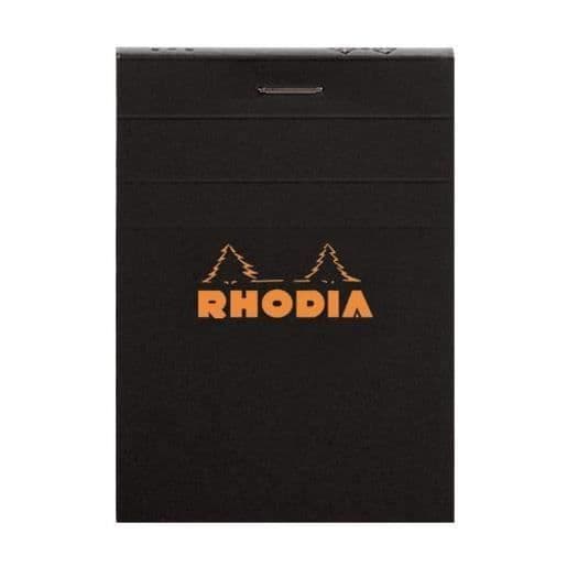 Bloc - Rhodia - SVART N°10 - 5,2x7,5cm - 80F häftade - 80g