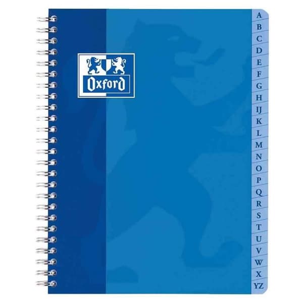 "Carnet register - OXFORD - 96 sidor - Stora rutor - 22 cm x 17 cm - Blandad"