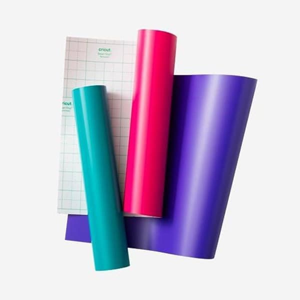 Permanent vinyl - CRICUT - Joy Xtra - 3 ark - Aqua, Hot Pink och Lila - Matt finish