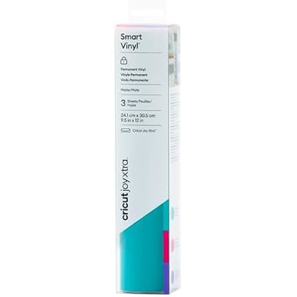 Permanent vinyl - CRICUT - Joy Xtra - 3 ark - Aqua, Hot Pink och Lila - Matt finish