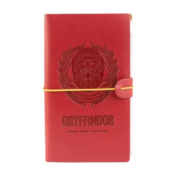 Reseanteckningsbok - Harry Potter - Gryffindor - Omslag i syntetiskt läder - 19,5 x 11,5 cm - Blandat
