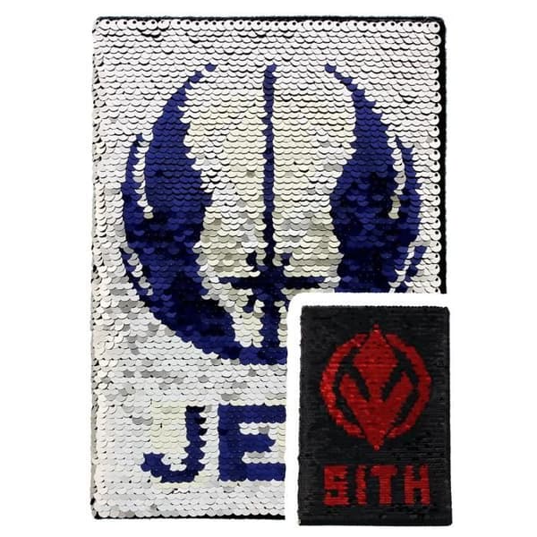 A5 Notebook - Star Wars - The Rise of Skywalker - Sequin Flip Premium - 14,5 x 21 cm - Blandat