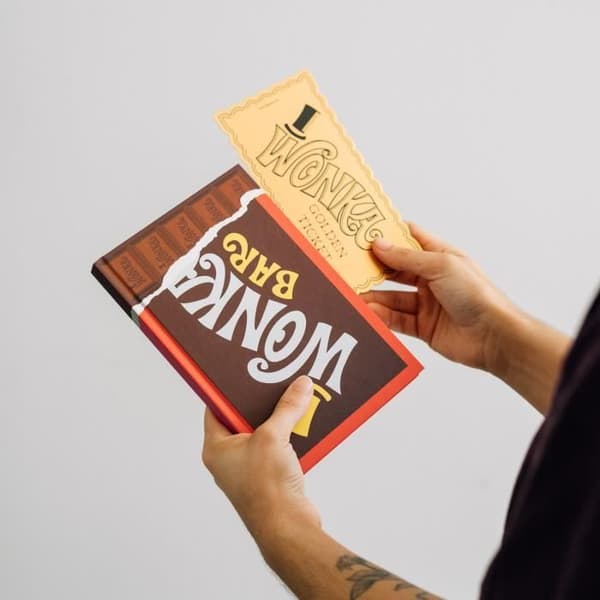 Cahier A5 - GRUPO ERIK - Willy Wonka - Hårda omslag - 192 sidor - Bokmärke ingår