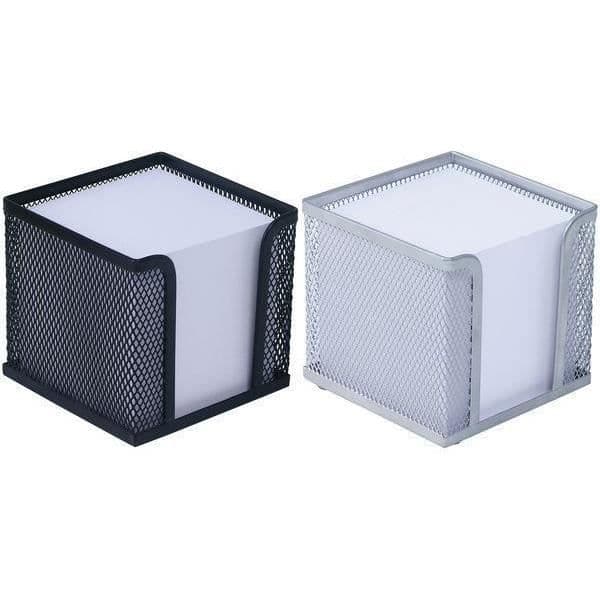 Anteckningsblock - WEDO - Svart - 700 ark - Dimensioner 100x100x100 mm - Metallisk