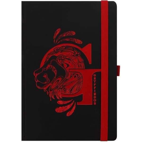 Carnet A5 - Harry Potter - Gryffindor Foil Premium - Svart - 14,8 x 21 cm - Mixte