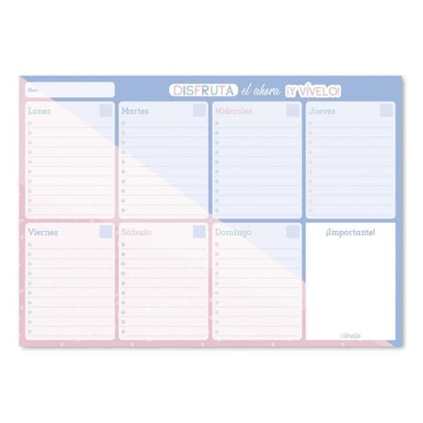Amelie Pastel Collection Weekly A4 anteckningsblock