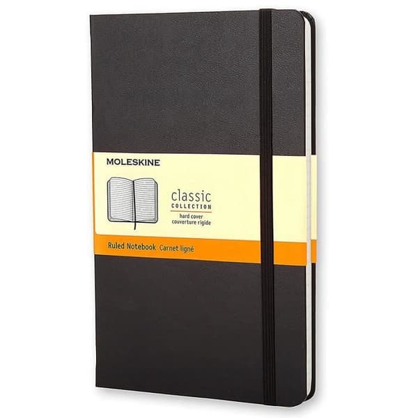 Taccuino Moleskine - Svart - Enkelrad - 400 sidor